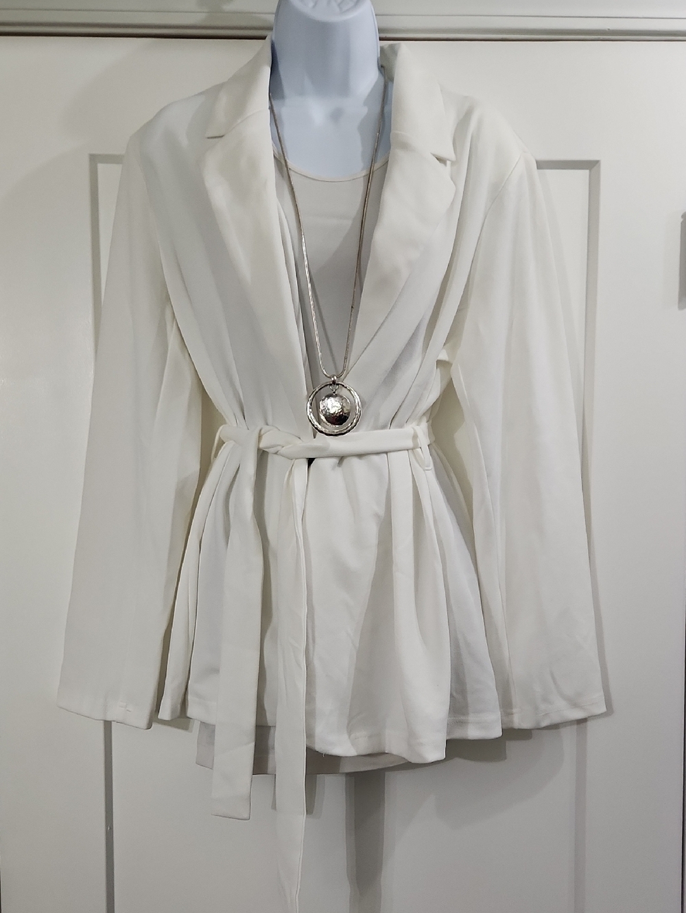 Womens Tie Wasit Blazer